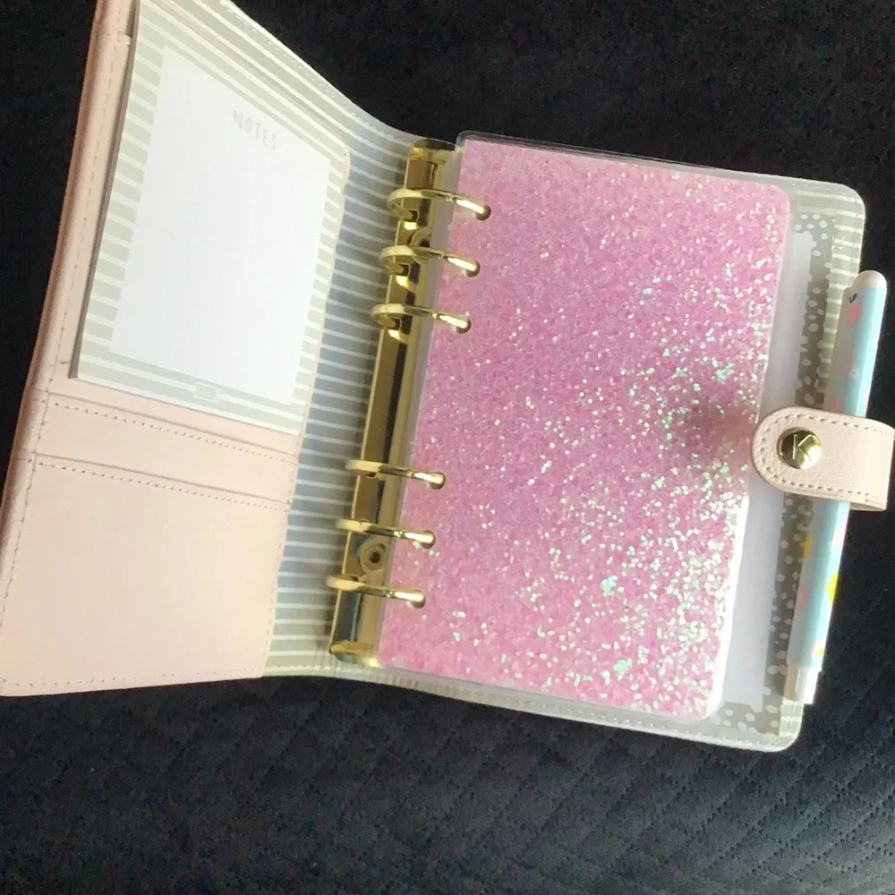 kikki.K Pink Planner with Gold Button - Personal Size